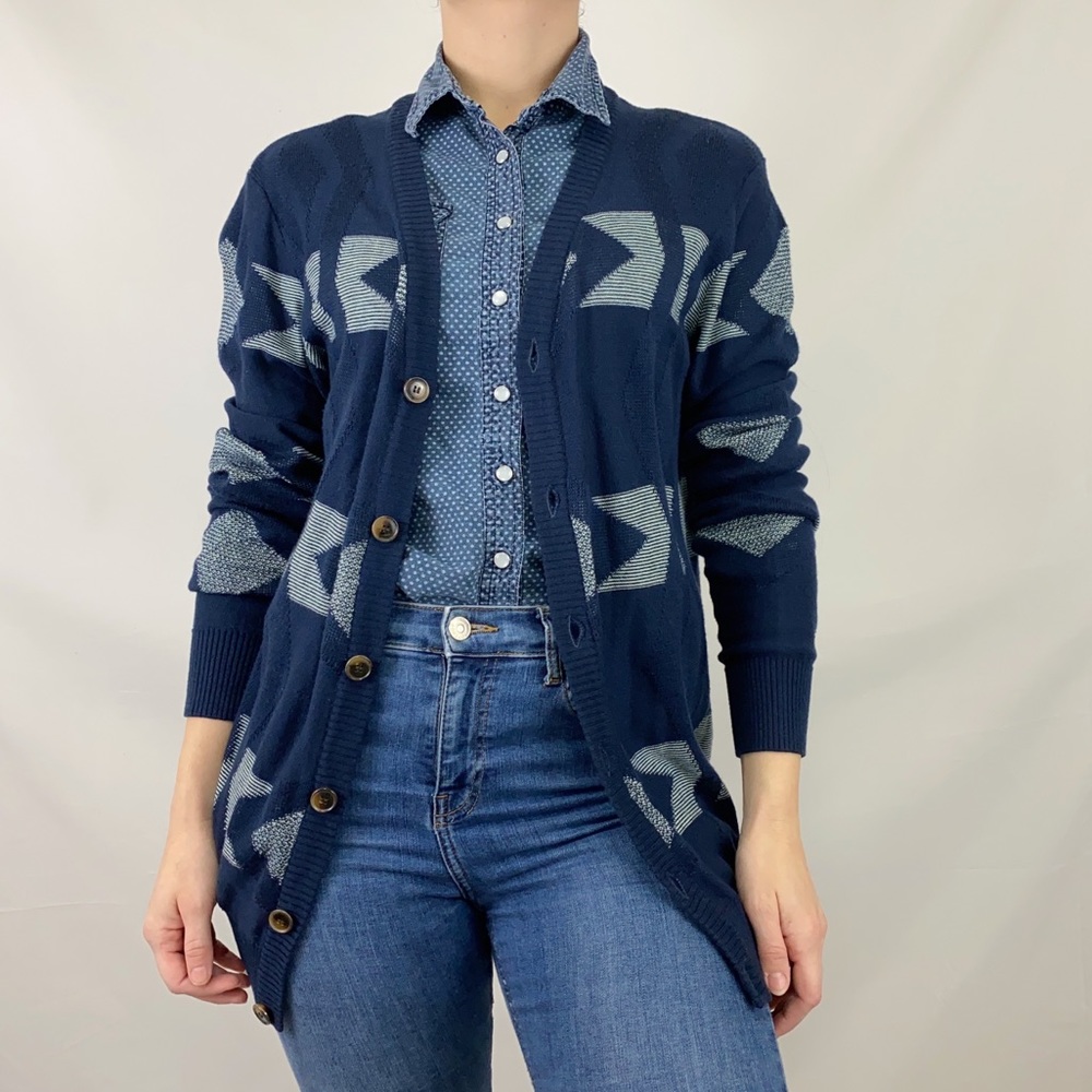 Samsøe Samsøe Jaller Jacquard Knit Cardigan - Picture 2 of 13